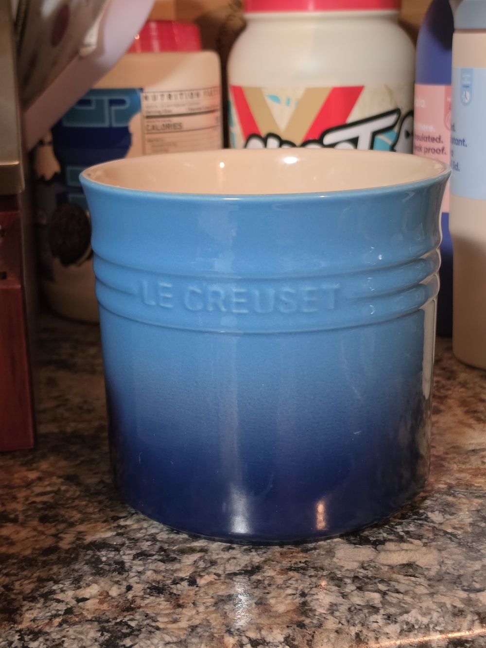 Le Creuset Blue Ombre Stoneware Utensil Crock